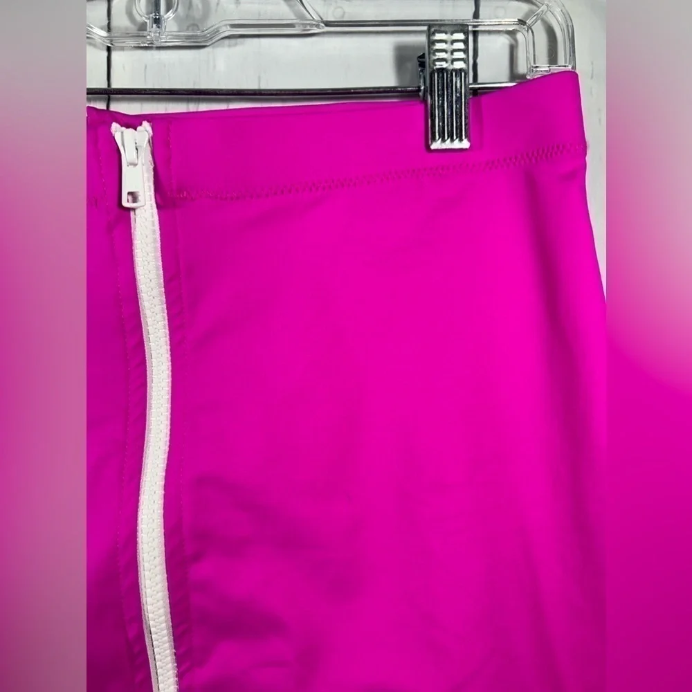 Skims Sporty Swim Mini Skirt Womens Zip Up Bathing Suit Coverup Beach Sz L